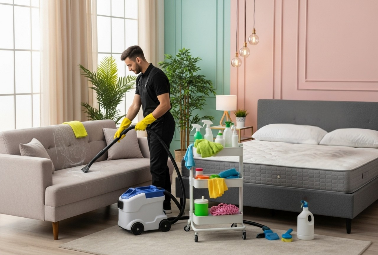 Sofa And Bed Combine Cleaning