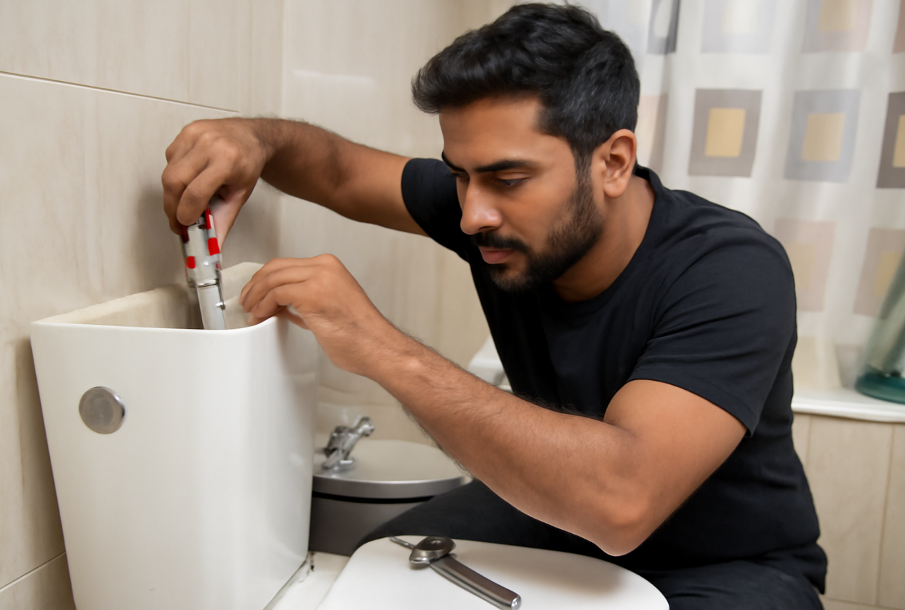 إصلاح ماكينة خزان المراحيض